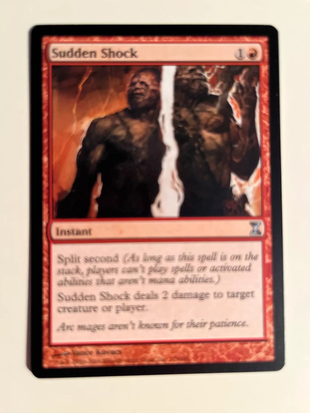 Magic The Gathering Carte collezionabili: 1 x Sudden Shock - Magic: The Gathering - MtG – Usato da Kriens venduto da Shadi1980