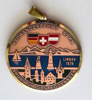 Medaille Lindau 1978 Rund um d.Bodensee 80 km: Ø 6 cm, 62 gr