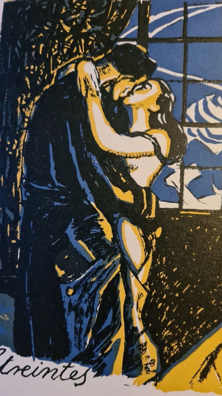 Foto & Immagini: Edmond Bille Farblithografie "un dance – Usato da Emmenbrücke venduto da Kunstankaufverkauf9 4