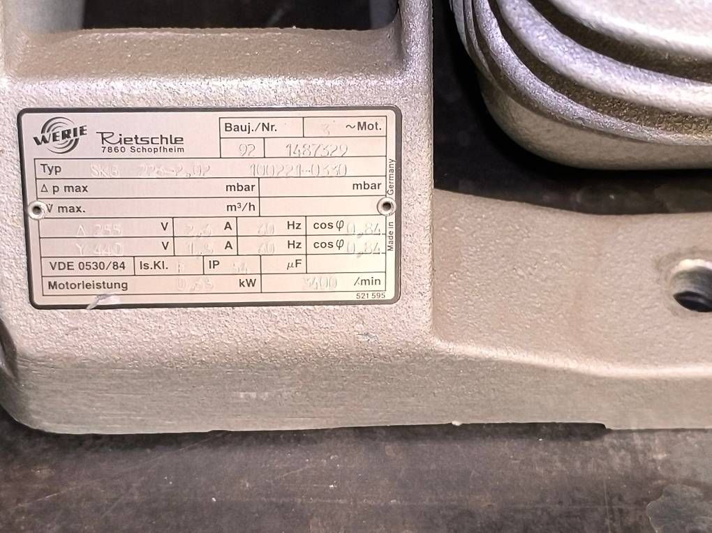 Compressori: Seitenkanalverdichter Rietschle – Usato da Erlen venduto da Danjud 1
