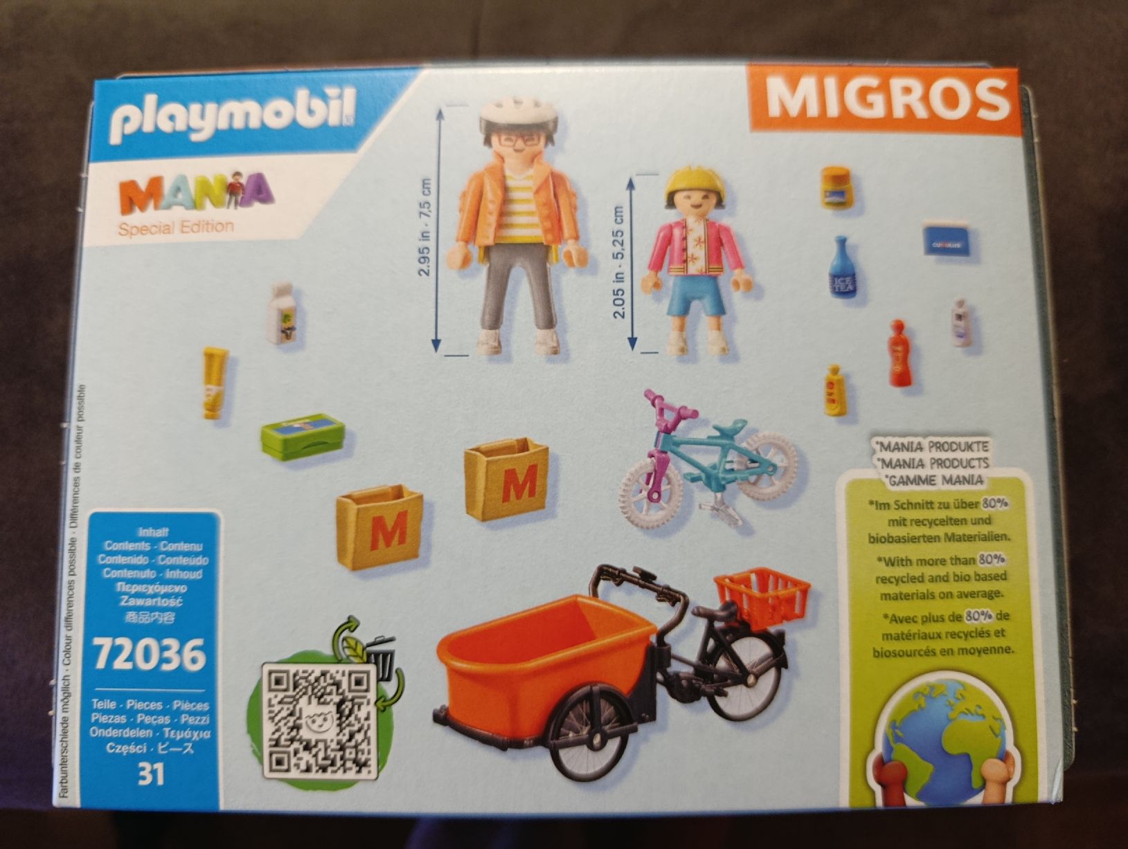 Playmobil Giocattoli: Playmobil Lastenvelo Migros – Nuovo e nell'imballaggio originale da Bellach venduto da TORA4 1