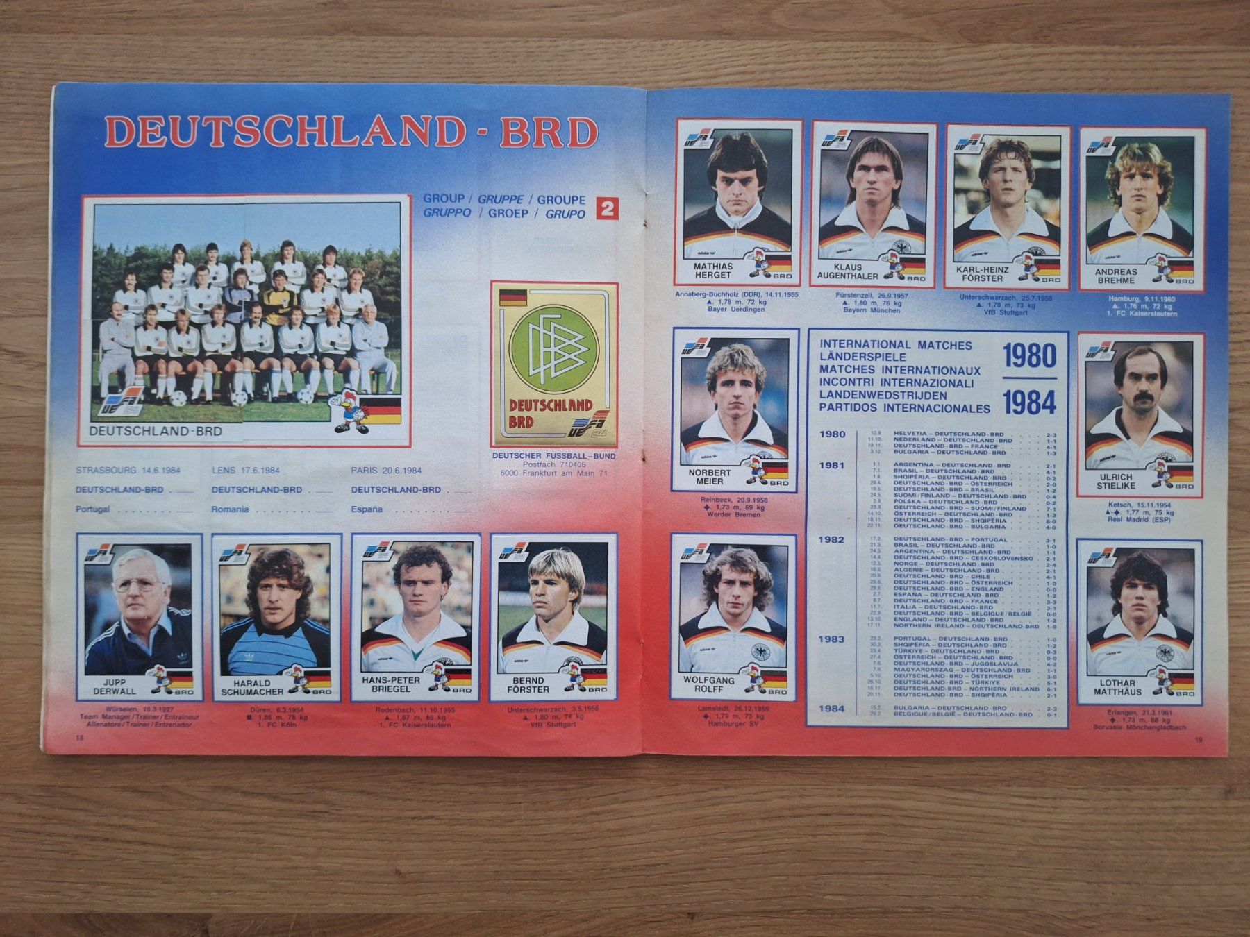Panini Albums: PANINI EURO 1984 – D'occasion à St. Gallen par Matrix023 5