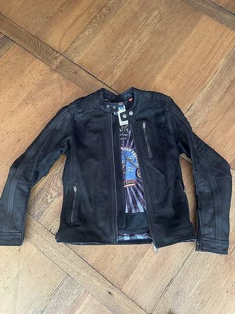 Motorradjacke Herren Leder