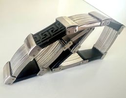 Herrenarmband Edelstahl & Kautschuk – markantes Design