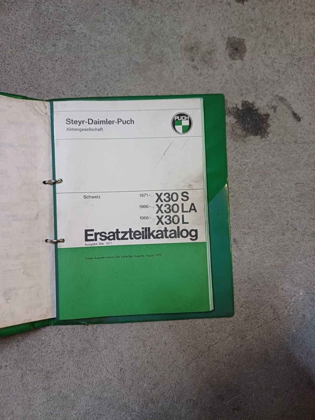 Libri: Ersatzeilkatalog X30 – Usato da Appenzell Steinegg venduto da Gmuender88 1