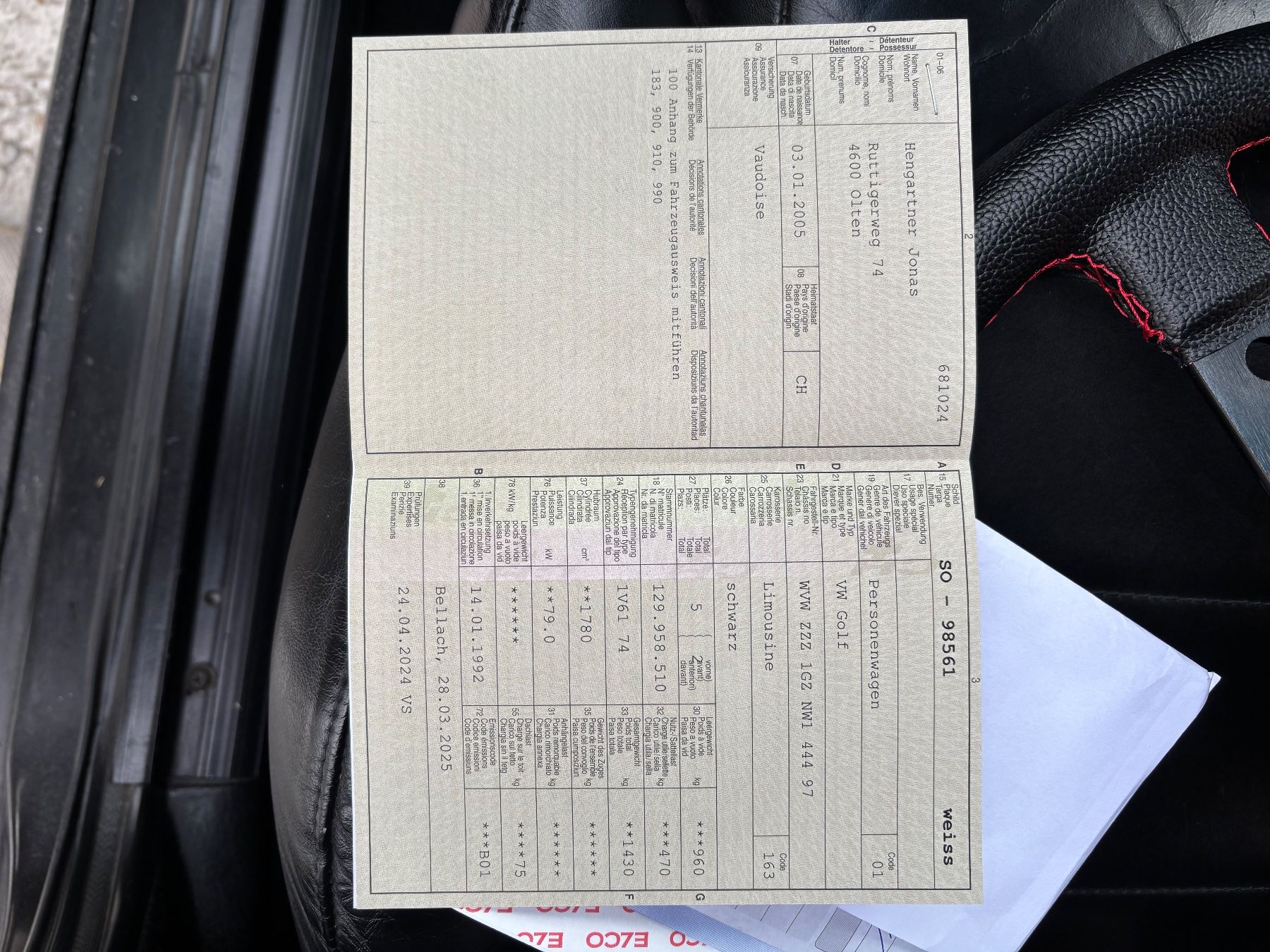 Autos: Vw Golf 2 Gti – D'occasion à Olten par Jonashengartner 6