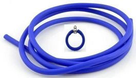 Buna cord     4 mm      blau    je Meter