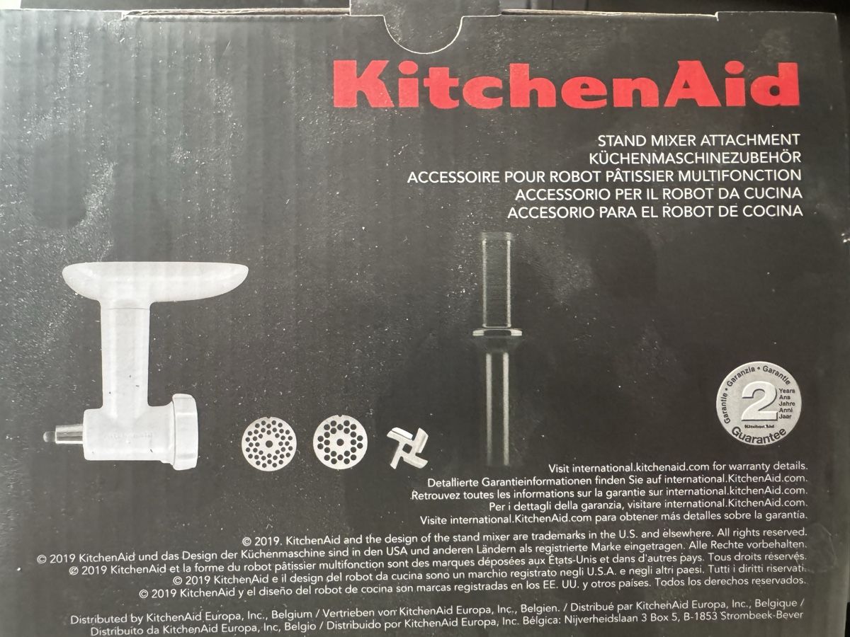 Kitchenaid Elettrodomestici da cucina: KitchenAid Fleischwolf zusatz Set – Nuovo e nell'imballaggio originale da Thun venduto da Timbryan 3
