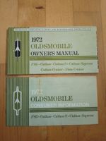 Oldsmobile 1972: Original Bedienungsanleitung & Info Set!