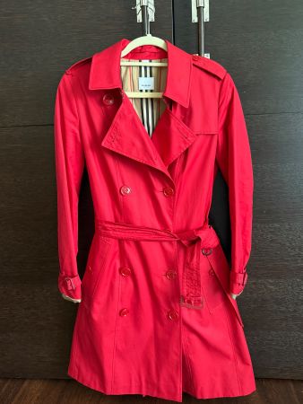 BURBERRY Trenchcoat - Rot (Grösse IT42, US8, UK10)