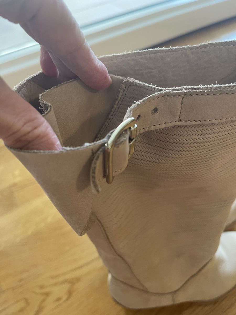 Scarpe da donna: Vera Gomma Lederstiefel beige Gr. 37 – Usato da Rüschlikon venduto da leo_mwz2 4