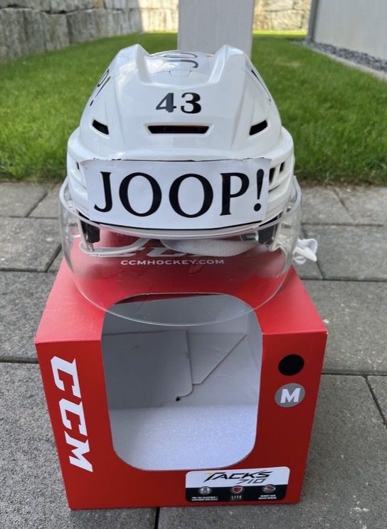 Ccm Caschi: Original EVZ Spielerhelm Jan Kovar #43 – Usato da Kallnach venduto da Chaesi89 2