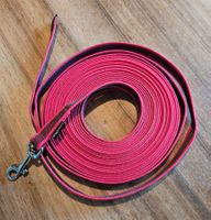 dogsmart Hunde-Schleppleine Magenta, gummiert, 10 m / 20 mm