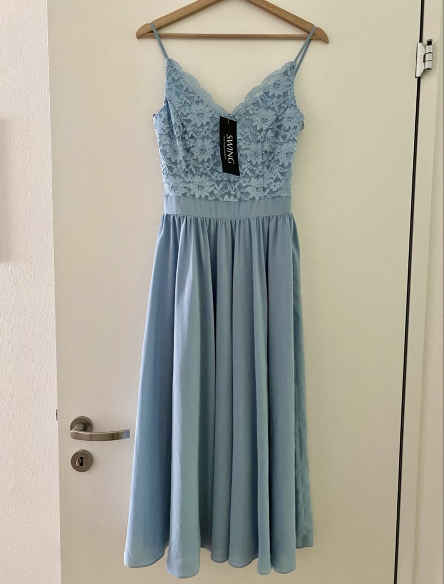 Vestiti: Blaues Cocktailkleid Gr. 36 – Nuovo e nell'imballaggio originale da Zürich venduto da astolo 6