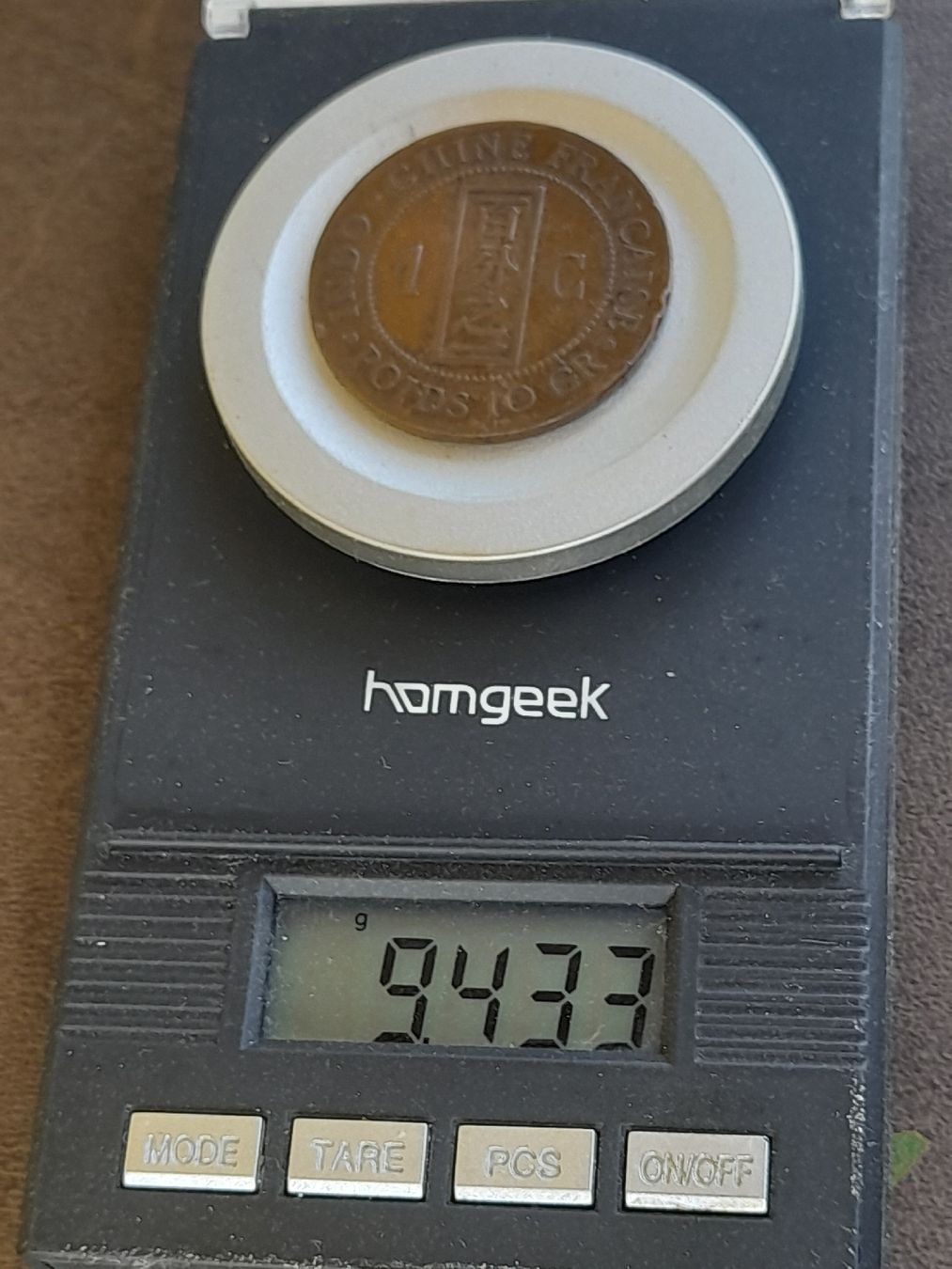 Alle Münzen: Indochina 1 Cent 1887 – Gebraucht aus Basel von Basel_20 8