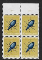 J166** MNH Viererblock postfrisch 1956
