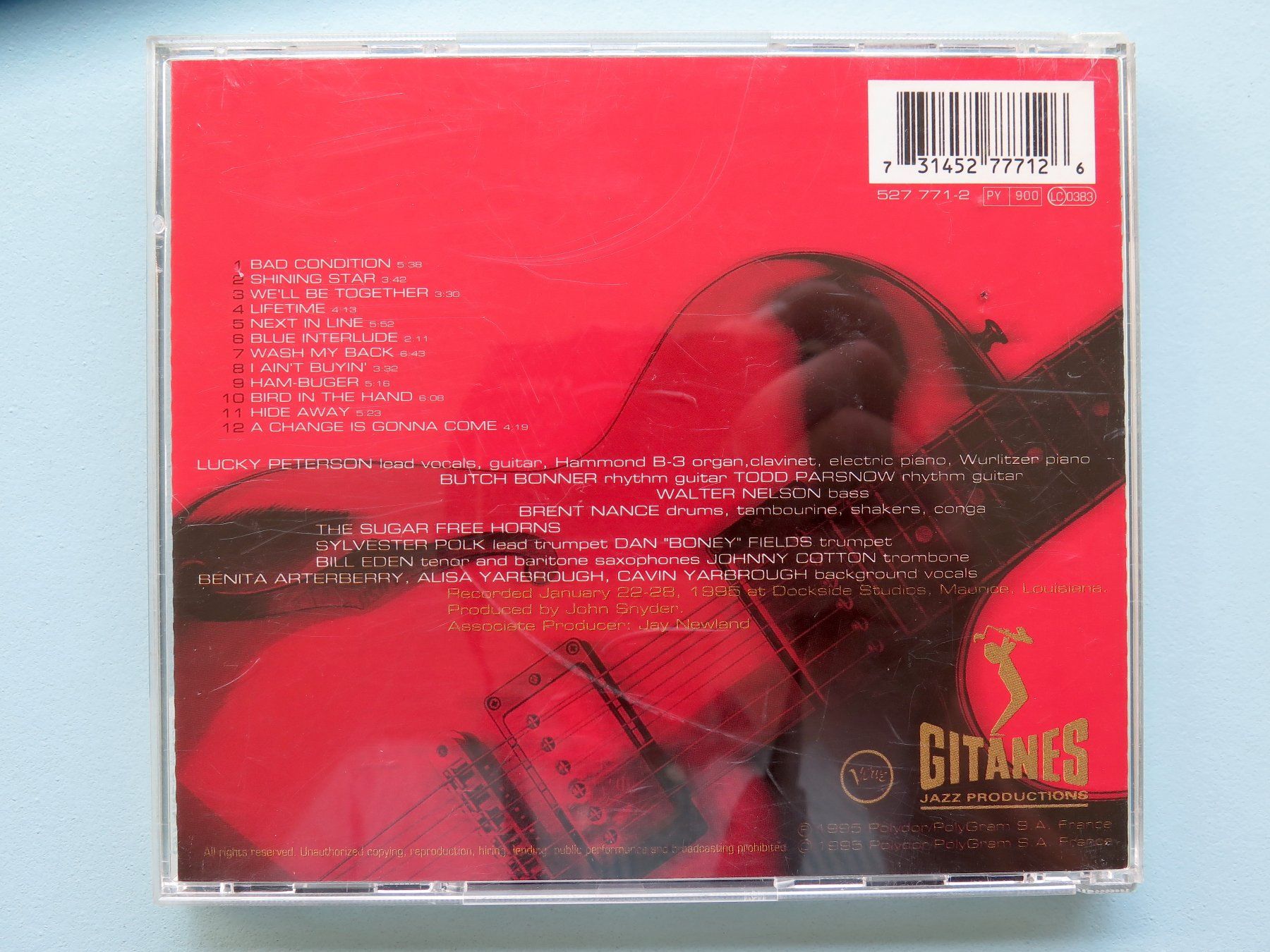 CD: (p) CD LUCKY PETERSON: Lifetime, 1995 – Usato da Bern venduto da Balzamico 1