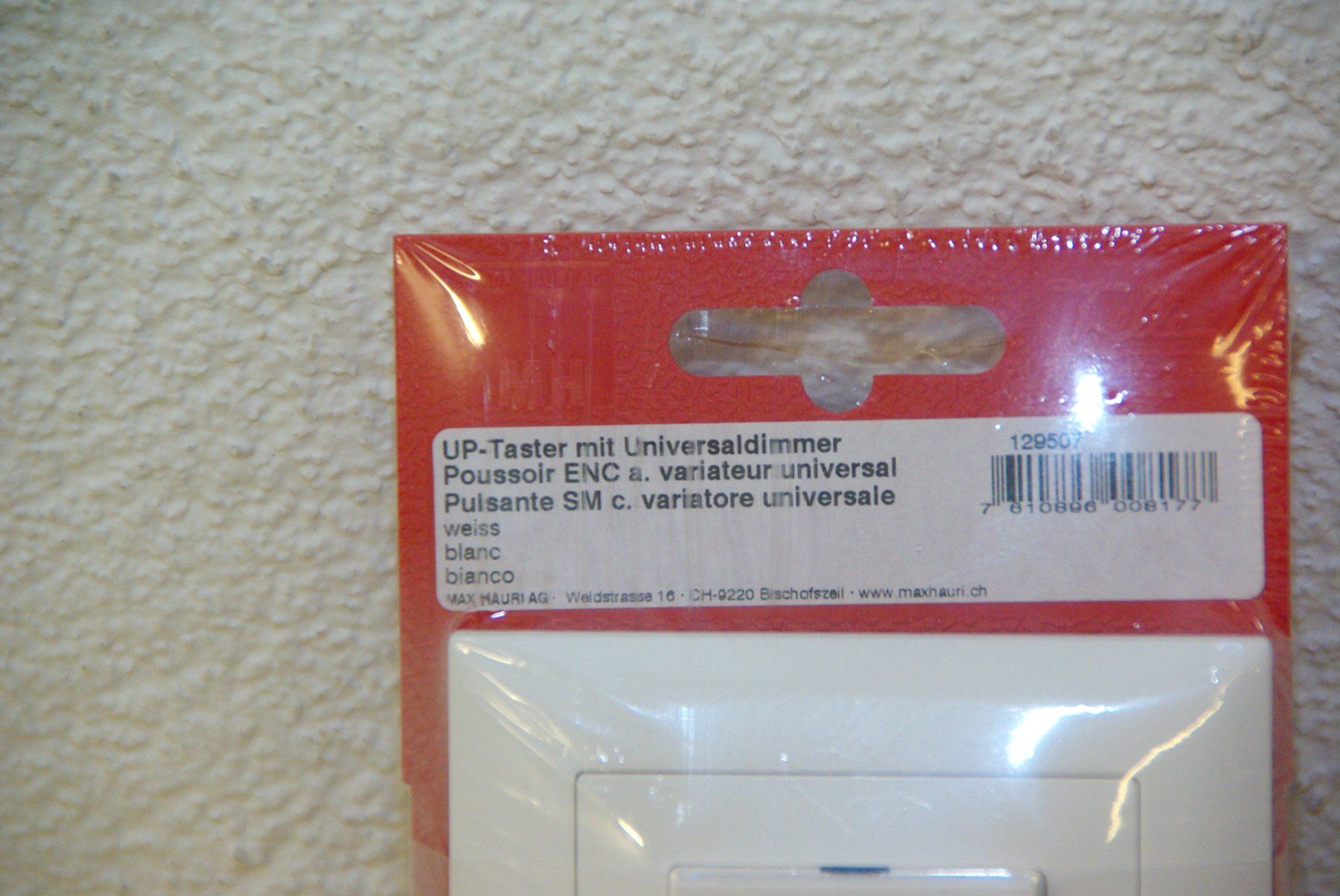 Feller Schalter: Feller UP-Taster mit Universaldimmer, ws – Neu und originalverpackt aus Herisau von Cevianer1844 1