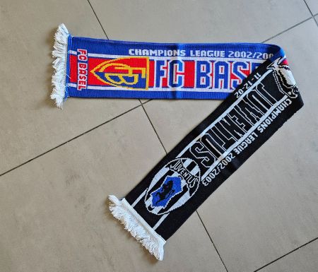 Fanschal FC Basel Juventus Champions League 2002/2003
