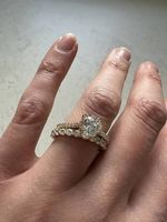 Swarovski Ring Set (2) goldfarben Gr. 55