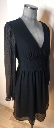 S 36 CLOCKHOUSE leichtes Frühlings Sommerkleid Chiffon crin