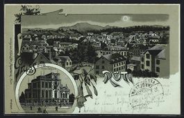 Litho Rüti, Ansicht der Villa Séquin, 