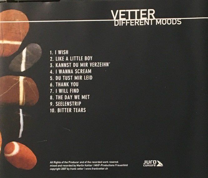 CD: Frank Vetter - Different Moods – Usato da Grüningen venduto da azulgris 1