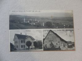 Karte Lichtdruck Herdern TG Thurgau 1910 Bäckerei Handlung