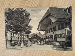 Alte PK / Schwarzenburg - Belebt Gelaufen 1926