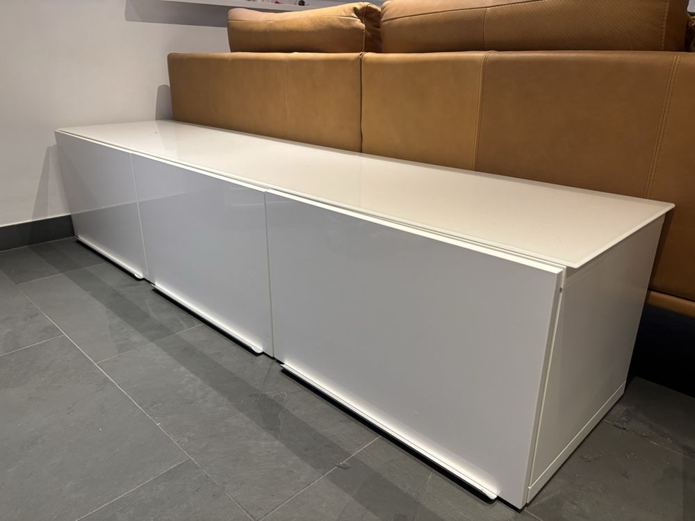 Ikea Besta Sideboard Weiss Hochglanz