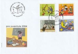 PJ-FDC 2004 aus Bogen, unregl. Zähnung, Kat. 55.- Fr.