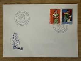 FDC Pro Juventute 1962 Combo 20 Rp. Marke + Blockausschnitt
