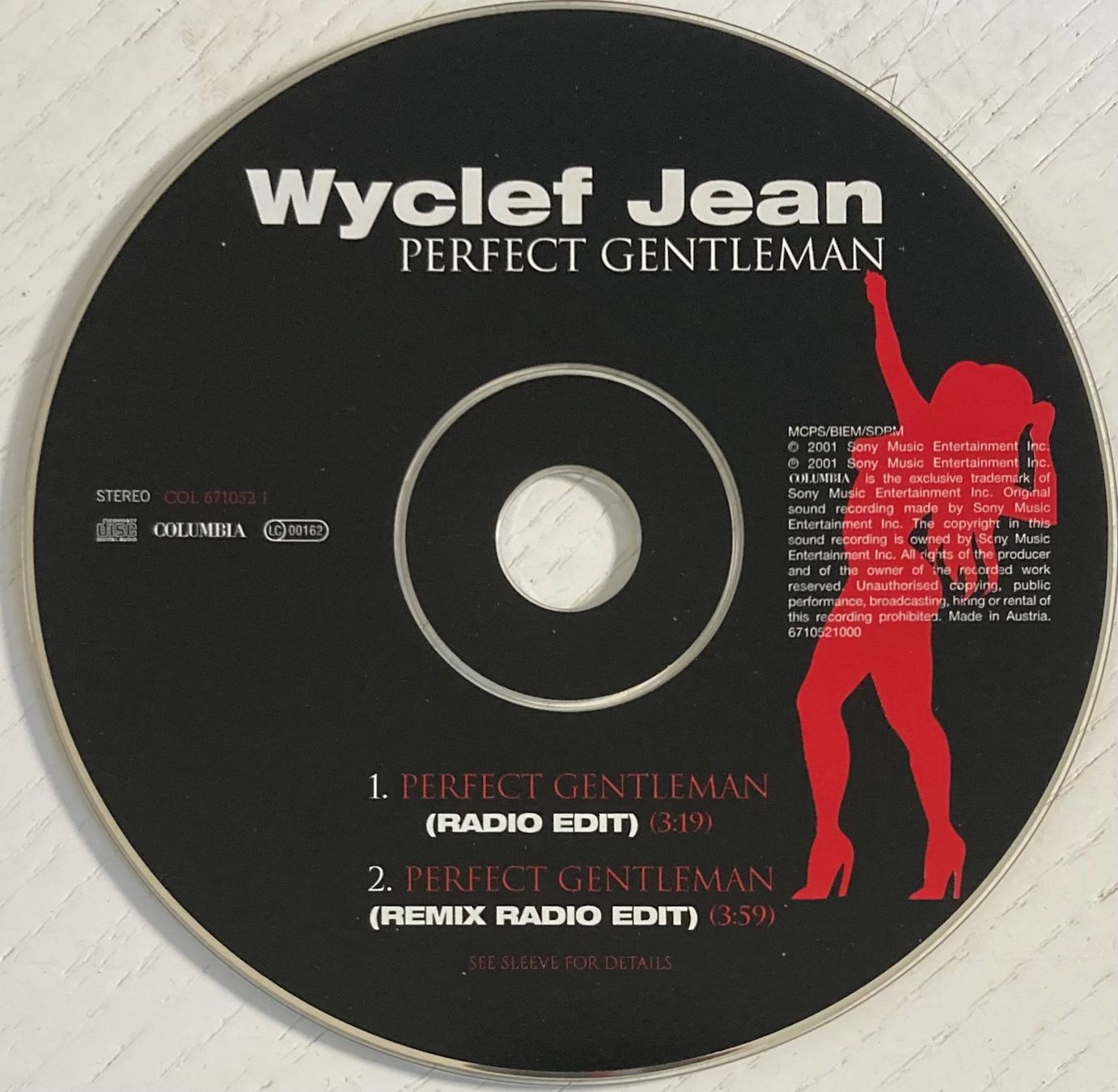 CD: WYCLEF JEAN - PERFECT GENTLEMAN – Usato da Poliez-Pittet venduto da Newtown-Records 2