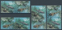 2024 - Europa - Fische - Zusammenhängende - Ersttag Stempel