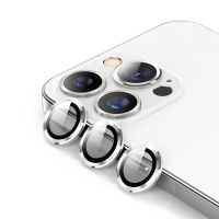 iPhone 15 Pro(Max)-3 Verres Trempé protection Caméra argenté