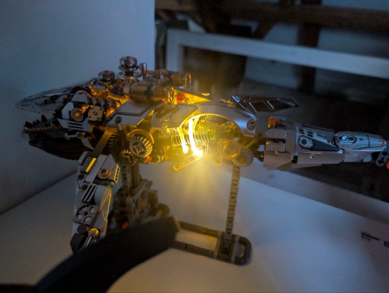 Kit di costruzioni: beleuchtetes Steampunk Wal Modell - Lego kompatibel – Usato da Koppigen venduto da wipwap
