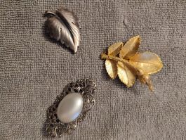 3 Vintage Broschen