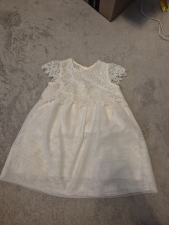 Kleid Baby Club Grösse 86 weiss guter Zustand