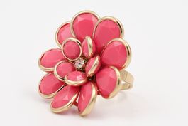 Bague fantaisie rose