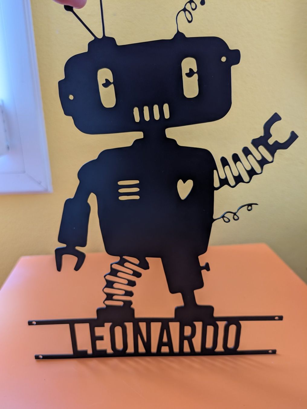 Tutte le decorazioni: Coole Roboter Deko -Name Leonardo - Metall – Usato da Cugnasco venduto da tizianaq