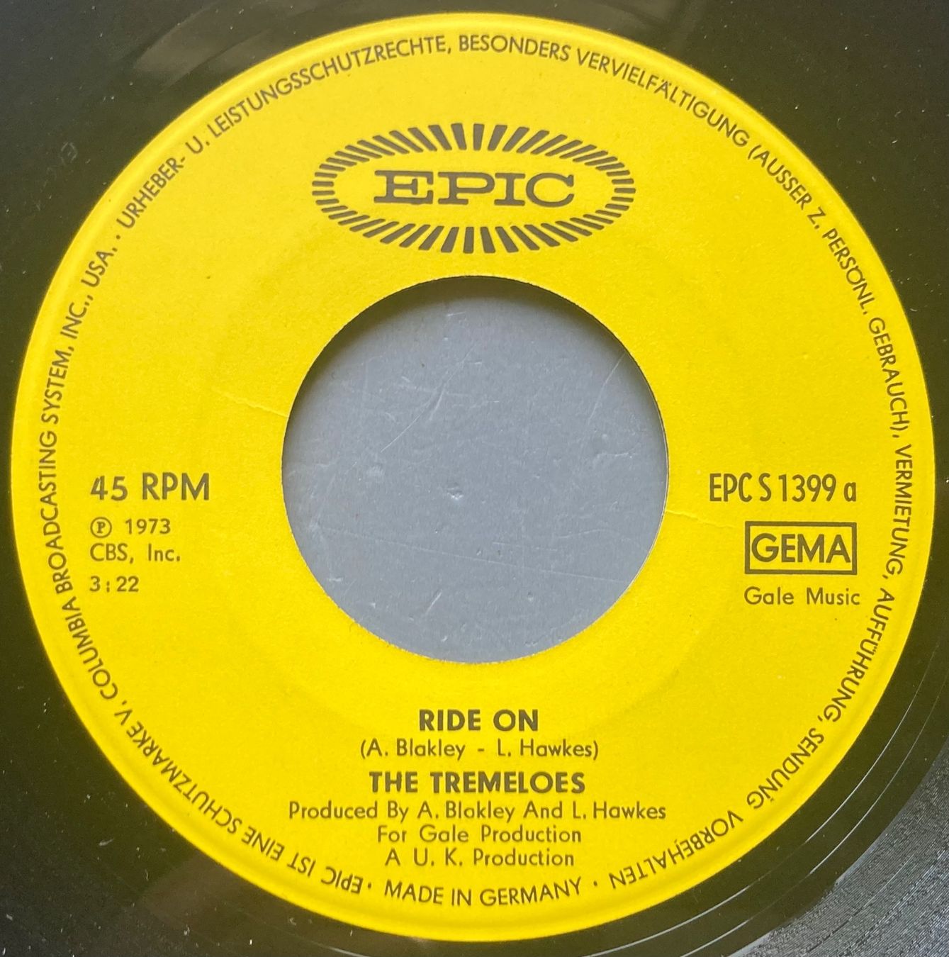 Schallplatten: TREMELOES - RIDE ON – Gebraucht aus Poliez-Pittet von Newtown-Records 2