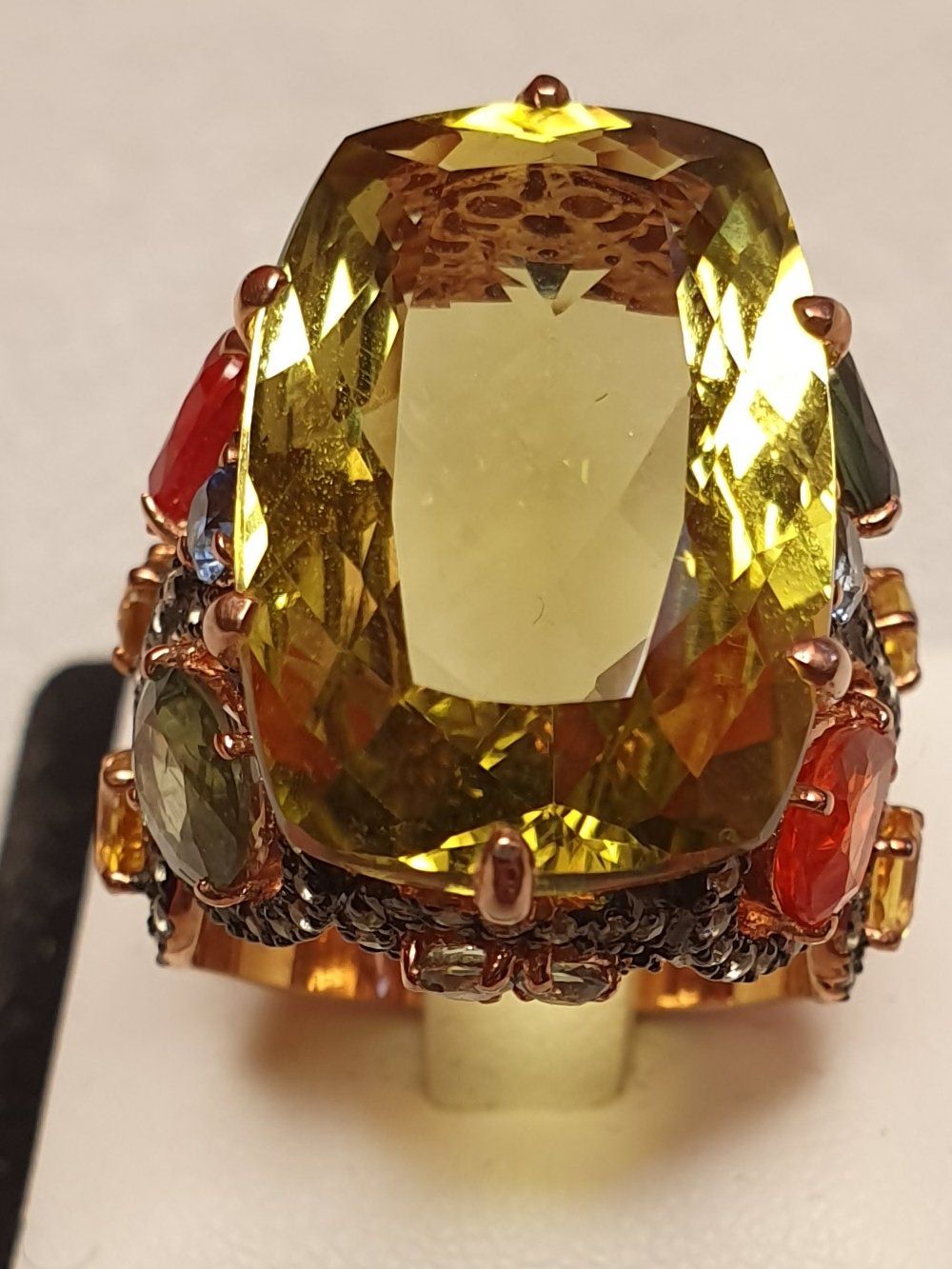 Anelli: Ring mit Citrin, Saphir, Granat, Topas – Nuovo (secondo la descrizione) da Zürich venduto da adriben 9