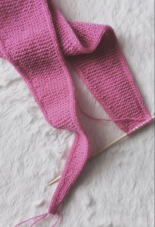 Handgestrickter Schal aus Kaschmir