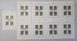 Briefmarken Liechtenstein 1979 Landespatrone - 9 Bogen