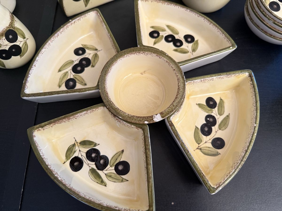 Geschirrsets: Service à apéro „Olives@ – Gebraucht aus Les Enfers von samoern 1