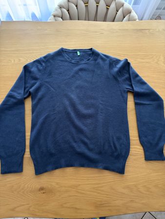 Maglione blu Benetton taglia S usato