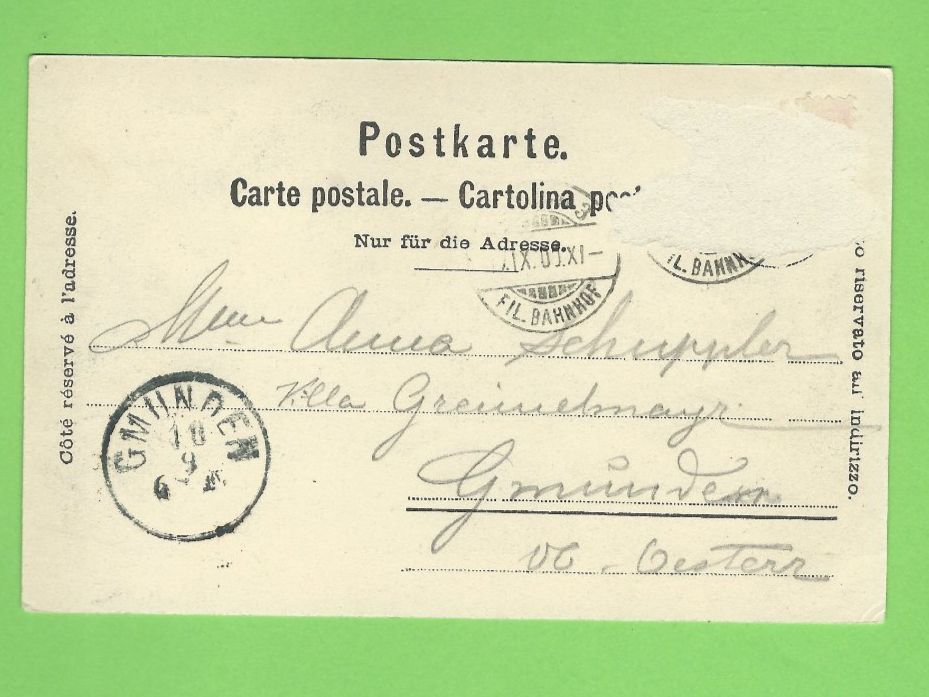 Cartoline postali: Zürich, Hotel Bellevue, ca. 1900 – Usato da Zürich venduto da t24_de 1