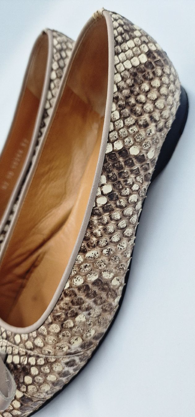 Damenschuhe: Artigiano Corlasco Ballerinas aus Pythonleder Gr. 37 Italy – Gebraucht aus Affeltrangen von Szafaoli 8