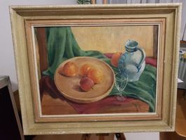 Grosses Stillleben Ölgemälde – Signiert R. Weber
