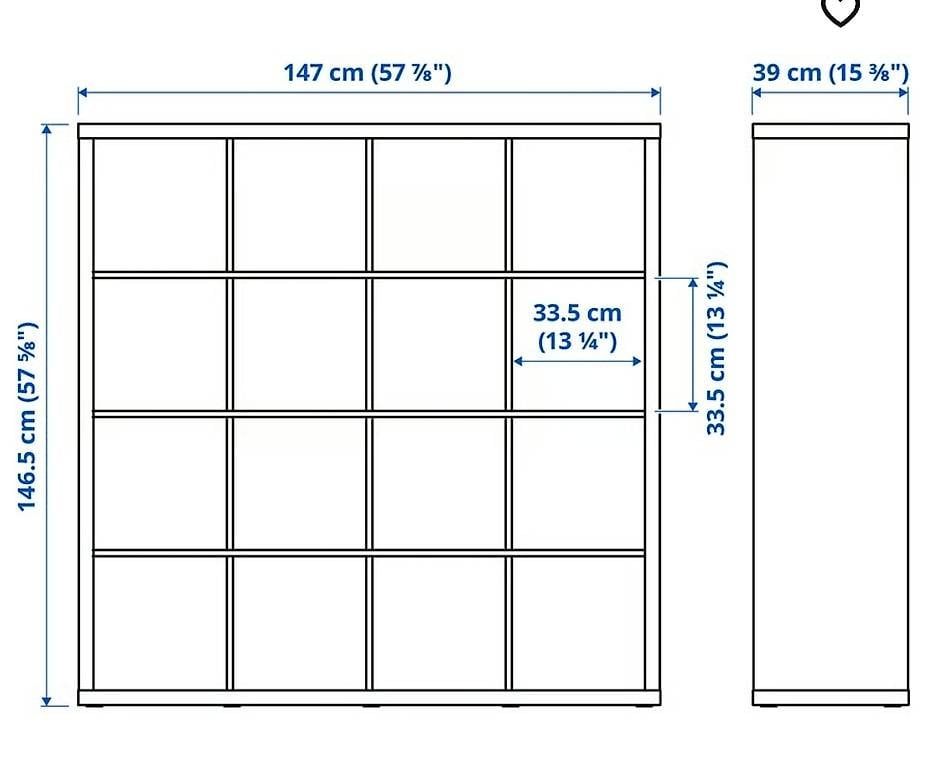 Scaffali: Kallax 4x4 schwarz-braun – Usato da Bönigen venduto da son_b9ft 2